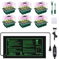 Algopix Similar Product 5 - Motomate 6 Pack Seed Starter Trays with