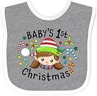 Algopix Similar Product 3 - inktastic Babys 1st Christmas Elf Girl