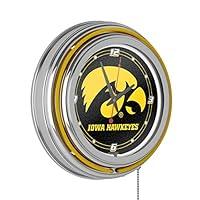 Algopix Similar Product 6 - University of Iowa Neon Clock  14 inch