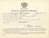 Algopix Similar Product 19 - Sam Hardy - Document Signed 07/12/1933