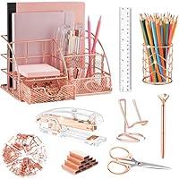 Algopix Similar Product 1 - KAAKOW Rose Gold Desk Organizers and