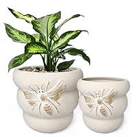 Algopix Similar Product 3 - YBX Plant Pots 8 Inch6 Inch Ceramic