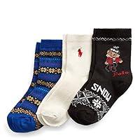 Algopix Similar Product 15 - Polo Kids Socks for Boys 3Pack Crew