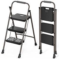 Algopix Similar Product 16 - AKARY 3 Step Ladder Folding Step Stool