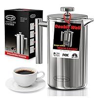Algopix Similar Product 9 - French Press Coffee Maker  Double