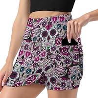 Algopix Similar Product 3 - Purple Sugar Skull Art Trouser