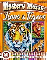 Algopix Similar Product 16 - Lions and Tigers Mystery Mosaics Color