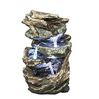 Algopix Similar Product 10 - Water Fountain with LED Light  Glacier