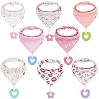 Algopix Similar Product 6 - Baby Bandana Drool Bibs for Girls 