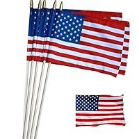Algopix Similar Product 4 - Pack of 12  US Stick Flag Standard 8 x