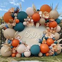 Algopix Similar Product 3 - Dusty Blue Orange Balloon Garland