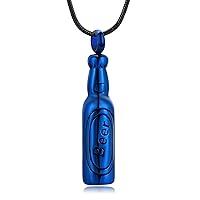 Algopix Similar Product 1 - mingkejw Beer Bottle Urn Necklace for