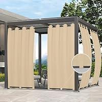 Algopix Similar Product 3 - EasyGoing Outdoor Curtains Waterproof