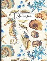 Algopix Similar Product 18 - Sticker Book Cute Sea Shell Design