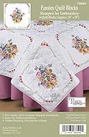 Algopix Similar Product 13 - Tobin Pansies Stamped for Embroidery