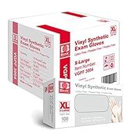Algopix Similar Product 7 - Basic Medical Clear Vinyl Exam Gloves 