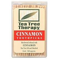 Algopix Similar Product 16 - Cinnamon Tea Tree Toothpicks 100ct