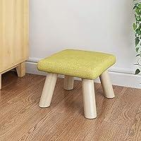 Algopix Similar Product 14 - DL Solid Wood Square Footstool Ottoman