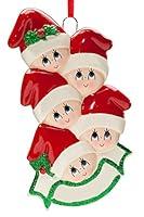 Algopix Similar Product 15 - Personalized Santa Hat Kids Ornament