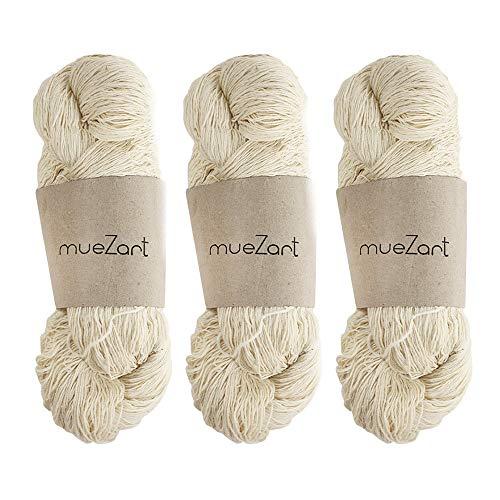 Best Deal for Muezart 100% Natural Eri Silk Yarn for Weaving and Crochet
