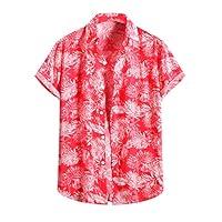 Algopix Similar Product 1 - XVSSAA Mens Hawaiian Shirt Floral