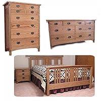 Algopix Similar Product 19 - Mission Bedroom Woodworking Plan