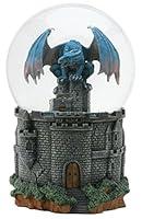 Algopix Similar Product 3 - Dragon Castle Water Glitter Snow Globe