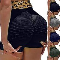 Algopix Similar Product 9 - acction Womens Leopard Workout Shorts