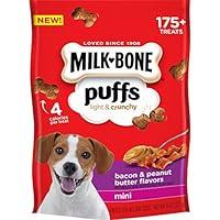 Algopix Similar Product 17 - MilkBone Puffs Dog Treats Bacon 