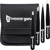 Algopix Similar Product 14 - Tweezer Guru Eyebrow Tweezer Set