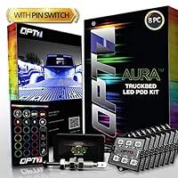 Algopix Similar Product 7 - OPT7 AURA 8pc Truck Bed LED Lighting