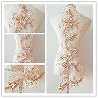 Algopix Similar Product 12 - 3D Beaded Flower Sequence lace Applique