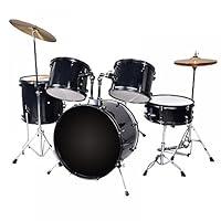 Algopix Similar Product 20 - New Black Drum Set 5 PC Complete Adult