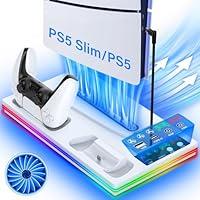 Algopix Similar Product 13 - PS5PS5 Slim Stand and Cooling Station