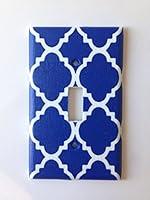 Algopix Similar Product 19 - Blue Quatrefoil Light Switch Cover