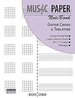Algopix Similar Product 13 - MUSIC PAPER NoteBook  Guitar Chord 