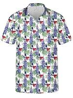 Algopix Similar Product 7 - HEARTZZ Texas Hawaiian Shirt for Men