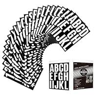 318 Pieces 24 Sheets Large Letter Stickers Big Font Alphabet Letter Number Stickers 3 inch ABC Vinyl Self-Adhesive Sticker Letters Number Kit
