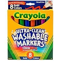 Algopix Similar Product 10 - Crayola 8 Ct Bold BroadLine Washable