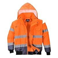 Algopix Similar Product 17 - Portwest Mens Waterproof OrangeBlue