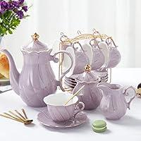 Algopix Similar Product 5 - DUJUST 22 pcs Porcelain Tea Set for 6