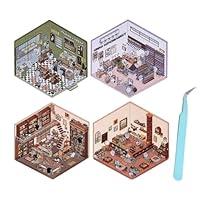 Algopix Similar Product 2 - 3D House Stickers3D Miniature Scene