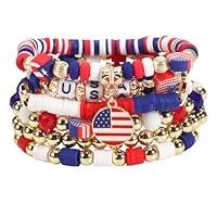 Algopix Similar Product 14 - Lonext Independence Day Bracelets USA