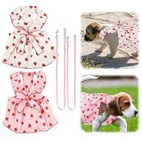 Algopix Similar Product 7 - 2pcs Girl Dog Dresses Strawberry