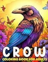 Algopix Similar Product 7 - Crow Coloring Book for Adults 25 An