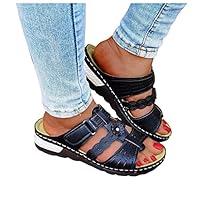 Algopix Similar Product 11 - Platform Wedge Sandals for Women Casual