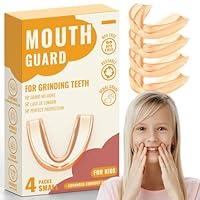 Algopix Similar Product 3 - 4 Pack Orange Kids Mouth Guard for