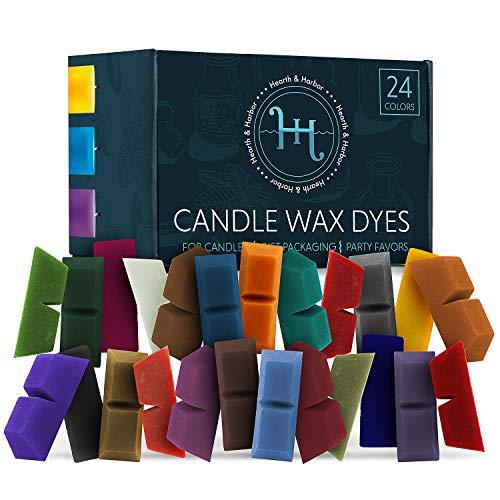 Candle Dye 24 Colors Liquid Candle Making Dye for DIY Candle Making  Supplies Kit