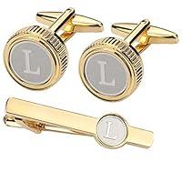 Algopix Similar Product 13 - GWD Mens Cufflinks Tie clips set Set