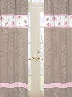 Algopix Similar Product 13 - Pink and Brown Mod Elephant Window